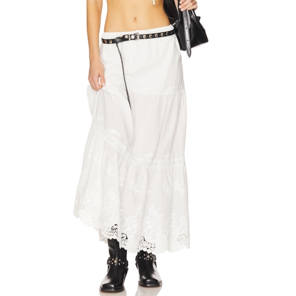 We Wore What Midi pull on skirt xs new with tags